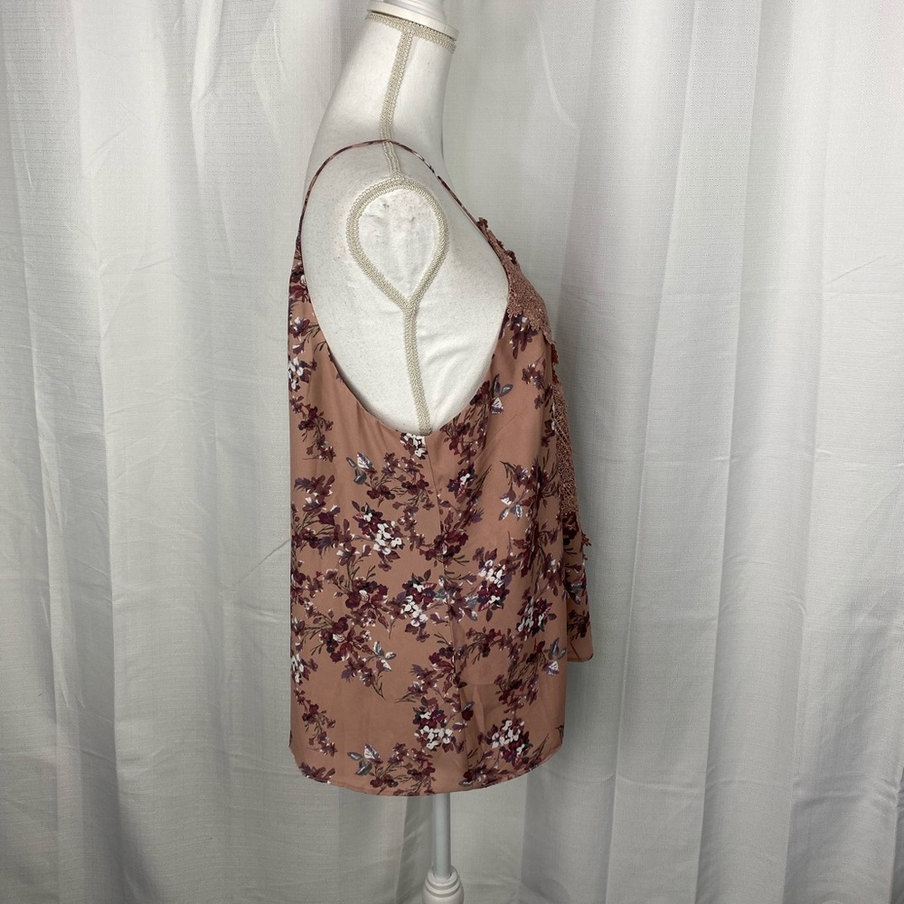 NWT Anthropologie WAYF Pink Floral/Lace Posie Cami - Picture 5 of 8